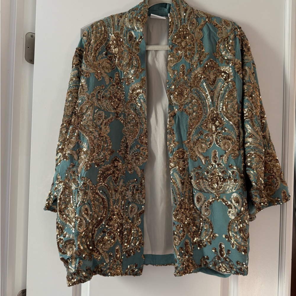 Anthropologie’s Ettiwana short kimono, never worn. Size XS/S. - Picture 3 of 6
